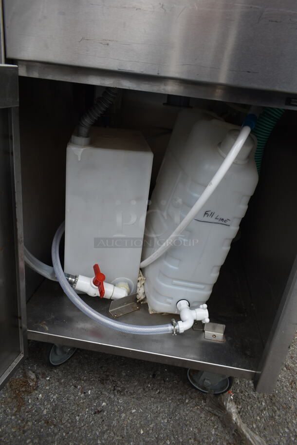 QualServ Stainless Steel Commercial Portable Single Bay Sink on Commercial Casters.  - Image 5 of 6