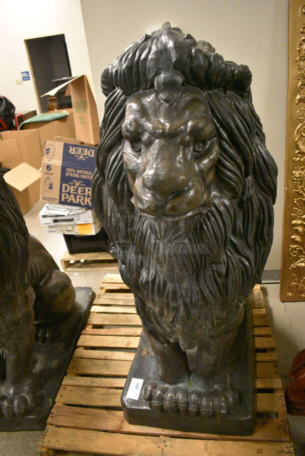 Bronze Lion Statue Signed by A. Barye 1832.  - Image 1 of 6