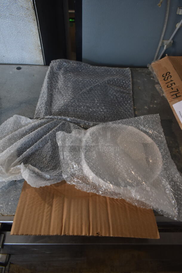 BRAND NEW IN BOX! Art Marble Furniture SS15-7H 7" Round Polished Stainless Steel Floor Mount Bar Height Table Base. Stock Picture Used As Gallery. - Image 3 of 3