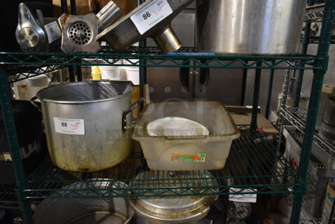 ALL ONE MONEY! Tier Lot of Various Items Including Metal Stock Pot