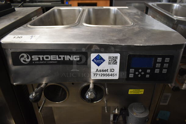 2019 Stoelting SF121-38I2 Stainless Steel Commercial Countertop Air Cooled 2 Flavor w/ Twist Soft Serve Ice Cream Machine w/ Mixing Head Attachment. 208-240 Volts, 1 Phase.  - Image 3 of 7