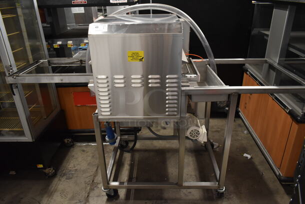 Belshaw Adamatic TG50 Stainless Steel Commercial Floor Style Thermoglaze Icing Machine on Commercial Casters. 208 Volts, 1 Phase. - Image 1 of 11
