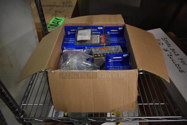 BRAND NEW IN BOX! Lot of Various BRAND NEW Items Including Intermatic Photo Control Accessory and Sidewind Gear Kit - Image 1 of 6