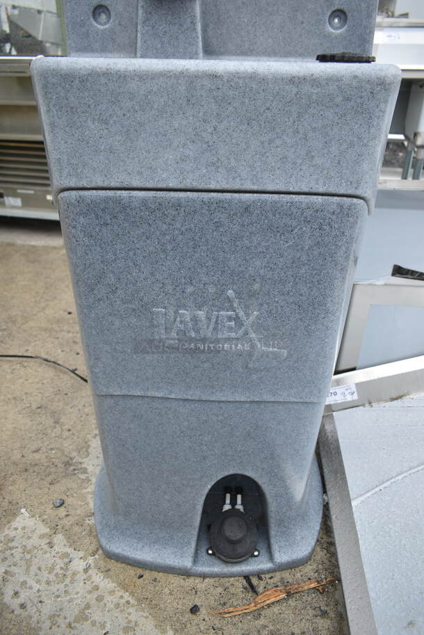 BRAND NEW SCRATCH AND DENT! Lavex Gray Poly Water Fountain. - Image 4 of 6