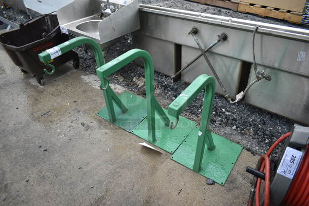 3 Green Metal Hooks. 3 Times Your Bid! - Image 2 of 5