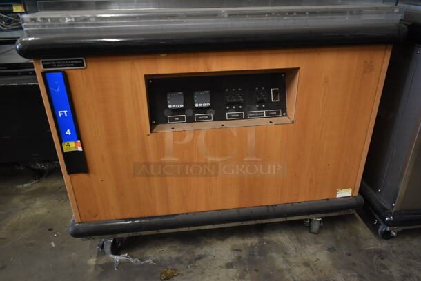 Custom Deli's Inc Metal Commercial 2 Tier Warming Display Case on Commercial Casters. 120/208 Volts, 1 Phase.  - Image 3 of 9