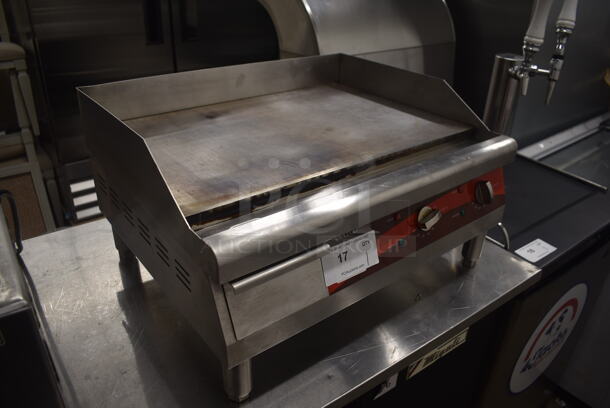 Avantco 177EG24N Commercial Stainless Steel Countertop Griddle On Galvanized Legs. 208/240V.  - Image 2 of 4