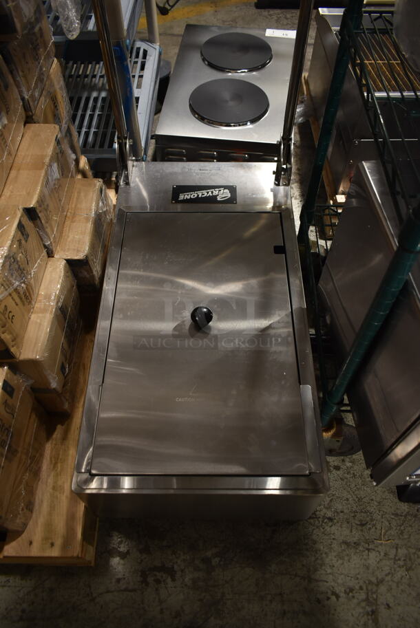 BRAND NEW SCRATCH AND DENT! 2023 Fryclone 259FLTRM50 Stainless Steel Commercial 70 Pound Oil Filtration System on Commercial Casters. 120 Volts, 1 Phase.  - Image 2 of 5