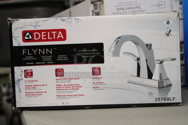 FOR THE PLUMBER! (2) Moen Edison 87042BRB Faucet, (1) Moen Aanbellen 87682SRS Faucet, (1) Delta Flynn 25768LF Faucet, (1) Jacuzzi Lauren 1158245 Brushed Nickel Bath Faucet, (1) Rustoleum Cabinet Transformations® White (Case). 6x Your Bid.  - Image 3 of 5
