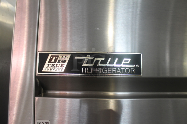 2015 True TG2R-2S Stainless Steel Commercial 2 Door Reach In Cooler w/ Poly Coated Racks on Commercial Casters. 115 Volts, 1 Phase. Tested and Working! - Image 2 of 8