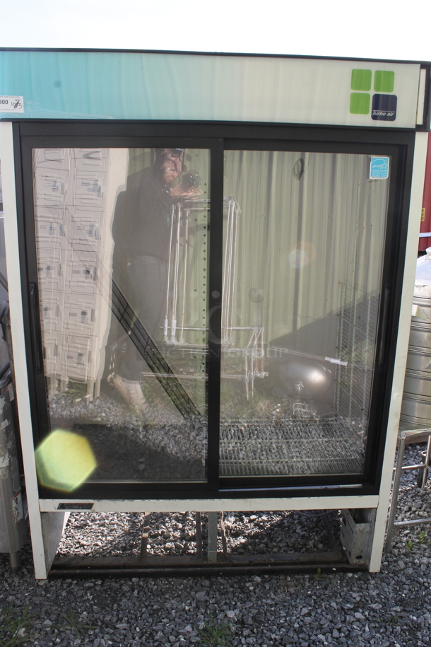 Turbo Air TGM-48R Metal Commercial 2 Door Reach In Cooler Merchandiser. 115 Volts, 1 Phase. Tested and Does Not Power On - Image 1 of 6