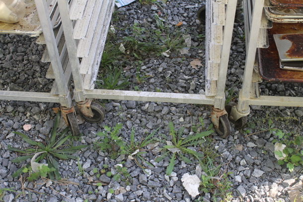 Metal Commercial Pan Transport Rack on Commercial Casters. - Image 2 of 2