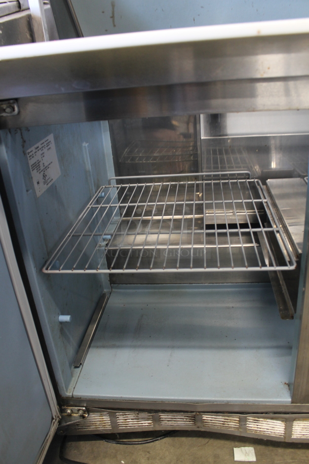 Delfield Sandwich Salad Prep Table w/ Cutting Board and 2 Tier Overshelf 4448N-18M-A52. 115 Volt, 1 Phase. Cannot Test Due To Missing Power Cord - Image 5 of 8
