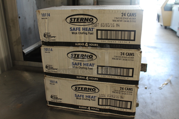 3 Boxes of 24 BRAND NEW IN BOX! Sterno Wick Chafing Fuel Cans. 3 Times Your Bid! - Image 2 of 2