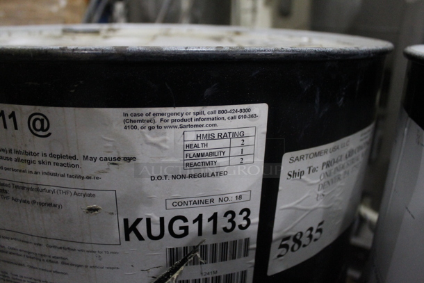ALL ONE MONEY! PALLET LOT of 4 Barrels; Fungitrol Fungicide, Sartomer. BUYER MUST REMOVE. - Image 8 of 10