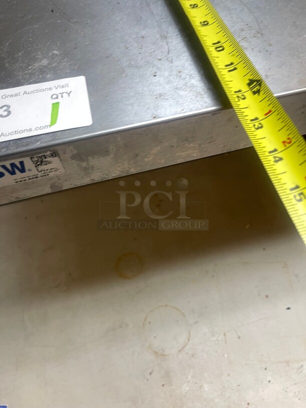 Clean! GSW WS-W1224 Solid Wall Shelf, Stainless Steel, 12 inch x 24 inch NSF  - Image 6 of 7