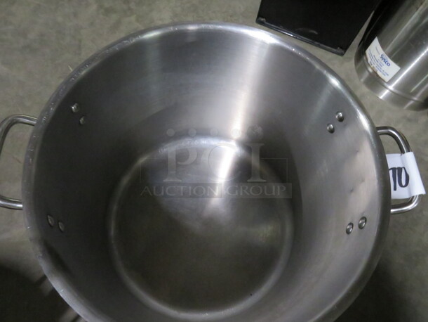 One 32 Quart Stainless Steel Stock Pot With Lid. #SST-32.  - Image 2 of 2