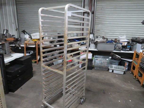 One Speed Rack On Casters. 20.5X26.5X70