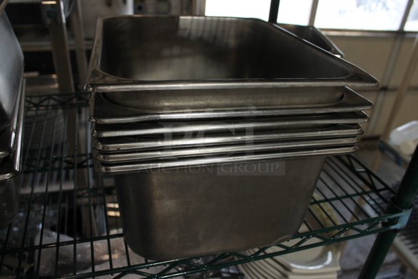 6 Stainless Steel 1/2 Size Drop In Bins. 1/2x6. 6 Times Your Bid! - Image 2 of 2