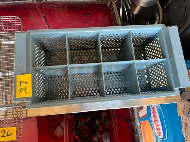 8 Compartment Half Size Flatware Rack without Handles - Image 3 of 3