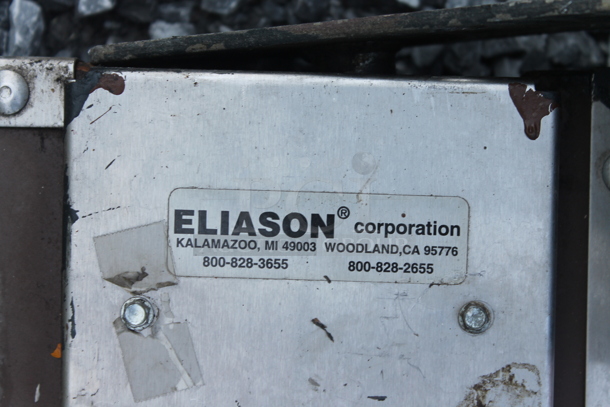 2 Eliason Wood Pattern and Metal Swinging Kitchen Doors. 2 Times Your Bid! - Image 6 of 6