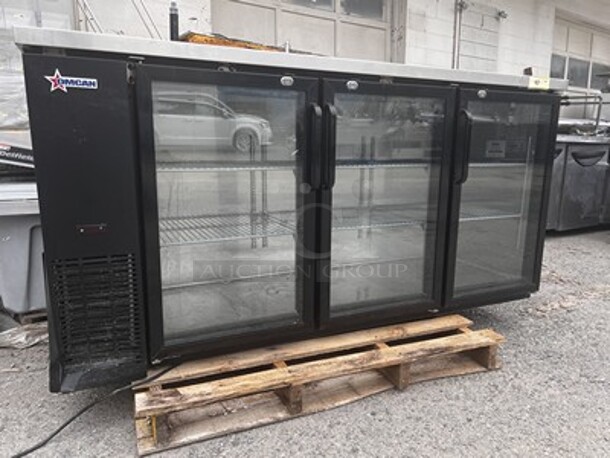 OMCAN Three Glass Door Beer Cooler  - Image 2 of 4