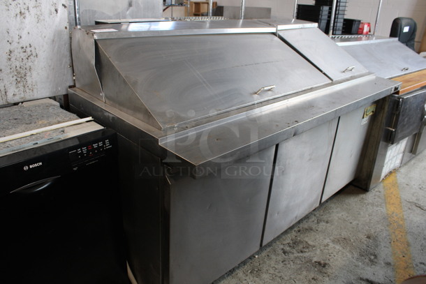 Avantco Model SCLM3 Stainless Steel Commercial Sandwich Salad Prep Table Bain Marie Mega Top on Commercial Casters. 115 Volts, 1 Phase. 70.5x34x46. Tested and Powers On But Temps at 51 Degrees - Image 3 of 10
