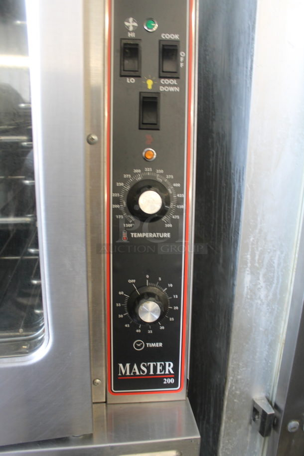 2 2012 Garland MCO-GS-10S Master 200 Stainless Steel Commercial Natural Gas Powered Full Size Convection Oven w/ View Through Doors, Metal Oven Racks and Thermostatic Controls. 60,000 BTU. 2 Times Your Bid! - Image 4 of 11