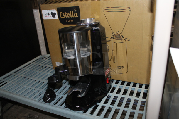 BRAND NEW SCRATCH AND DENT!  Estella 236ECEG26 Metal Commercial Countertop Espresso Bean Grinder. No Hopper. 110 Volts, 1 Phase. Tested and Working! - Image 3 of 7