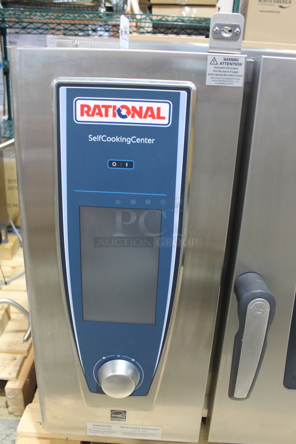 BRAND NEW! 2019 Rational SCC WE 62 Stainless Steel Commercial Electric Powered SelfCooking Center Combi Convection Oven. 208 Volts, 3 Phase.  - Image 4 of 6