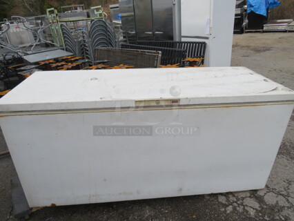 One Chest Freezer. Model# C25WUB. 115 Volt. 74X29X34