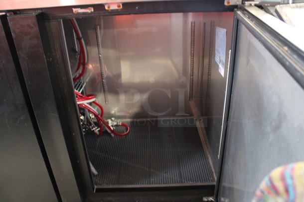 Saea Model SDD-27-90 Metal Commercial Direct Draw Kegerator w/ 2 Beer Towers, 3 Couplers and 3 Doors. 115 Volts, 1 Phase. 90.5x28x50. Tested and Does Not Power On - Image 5 of 10