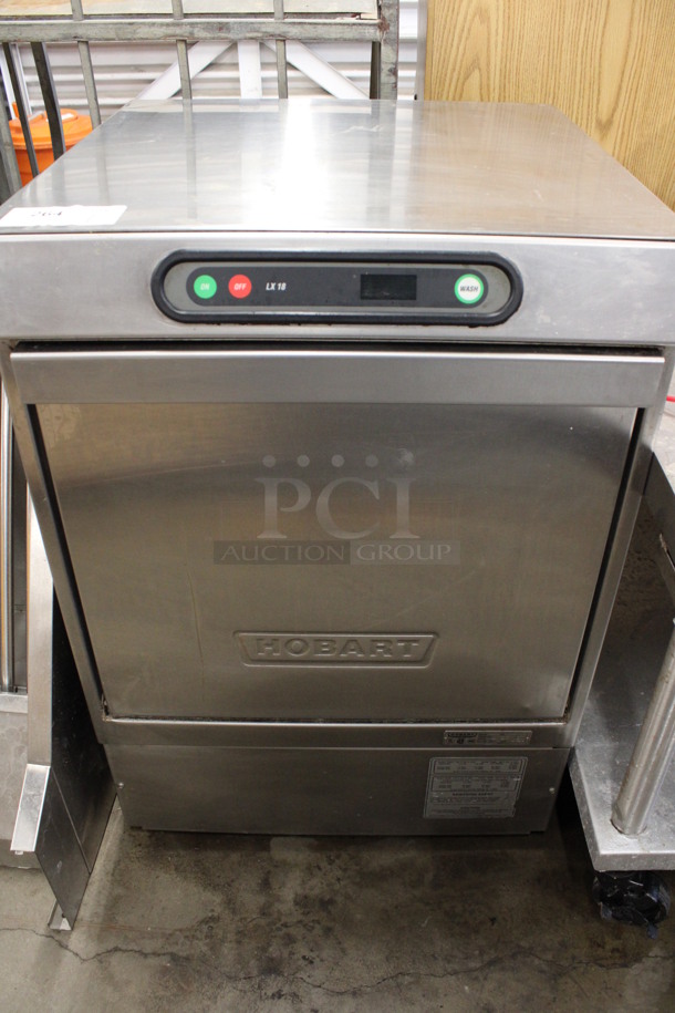 Hobart Model LX18 Stainless Steel Commercial Undercounter Dishwasher. 120 Volts, 1 Phase. 24x25x34.5