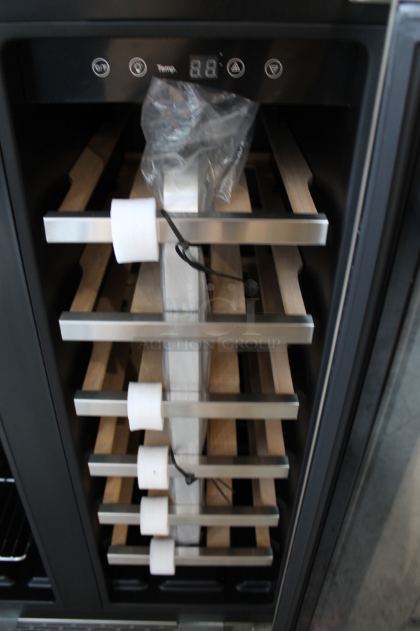 BRAND NEW SCRATCH AND DENT! Whynter BWB-2060FDS 24" Built-In French Door Dual Zone 20 Bottle Wine 60 Can Beverage Cooler Merchandiser. 115 Volts, 1 Phase. Tested and Working!
 - Image 3 of 4