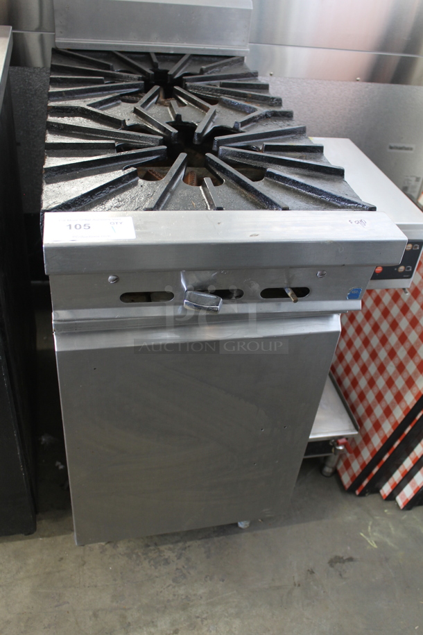 Montague 18-5A Stainless Steel Commercial Natural Gas Powered 2 Burner Range.  - Image 2 of 5