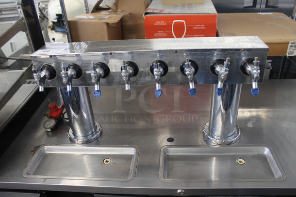 Beverage Air DD94-1-B Metal Commercial Direct Draw Kegerator w/ 8 Tap Beer Tower. 115 Volts, 1 Phase. Tested and Working! - Image 2 of 6