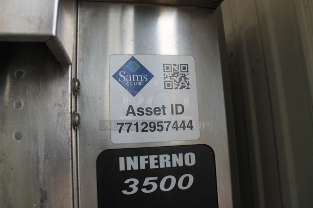 Hardt Model Inferno 3500 Stainless Steel Commercial Natural Gas Powered Rotisserie Oven on Metal Legs w/ Commercial Casters. Oven Has a 40 Bird Capacity. 50x46x39 - Image 4 of 6