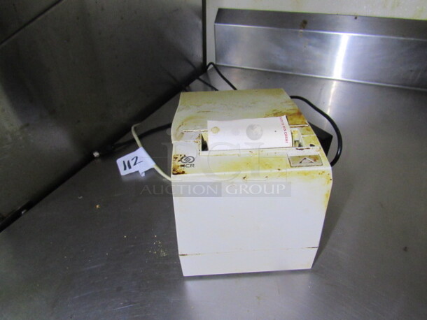One NCR Thermal Printer, #7197-1005-0001. BUYER MUST REMOVE!