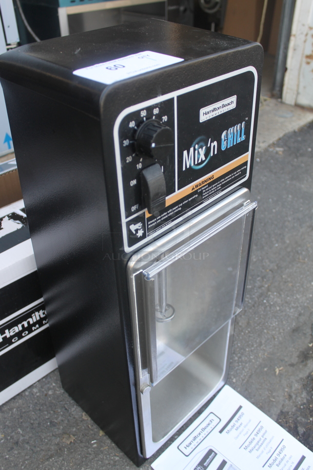 LIKE NEW! Hamilton Beach 94950 Stainless Steel Commercial Countertop Mix 'N Chill Heavy-Duty Frozen Dessert Mixer. 120 Volts, 1 Phase. Unit Has Only Been Used a Few Times! Tested and Working!  - Image 2 of 8