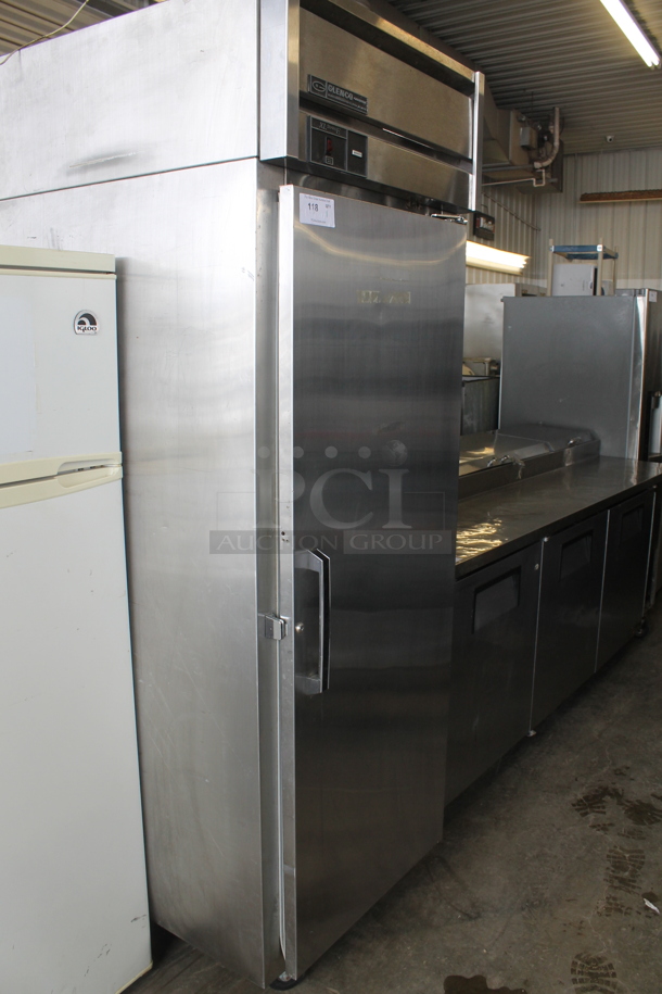Glenco SLS-2 Stainless Steel Commercial Single Door Reach In Cooler on Commercial Casters. 115 Volts, 1 Phase. Tested and Powers On But Does Not Get Cold - Image 2 of 8