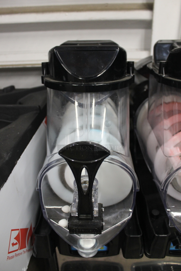 LIKE NEW! Carnival King Aurora 3 Commercial Stainless Steel Electric Countertop Triple Bowl Frozen Beverage Dispenser. 120V. Tested And Working!  - Image 8 of 12