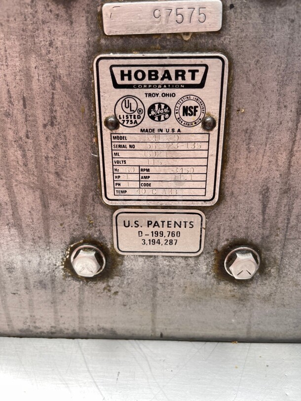 Amazing! Hobart 84181D Commercial Food Chopper Heavy Duty NSF 115 Volt Tested and Working! - Image 7 of 10