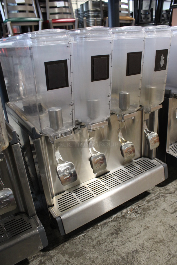 2018 Crathco Model CS-4E/2D/3D-16 Stainless Steel Commercial Countertop 4 Hopper Refrigerated Drink Machine. 120 Volts, 1 Phase. 21x18x28. Tested and Working! - Image 4 of 8