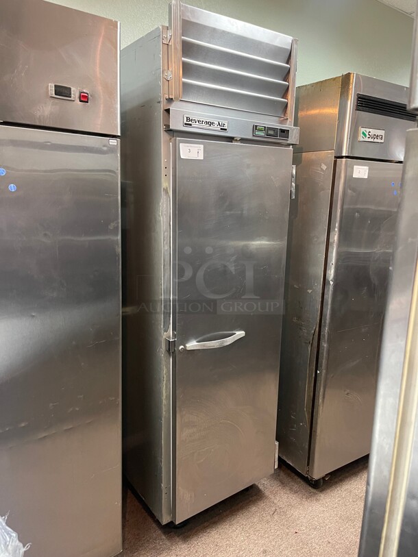 Working! Beverage Air 26 inch One Section Reach In Freezer, (1) Solid Door, 120v NSF Tested and Working! - Image 1 of 5