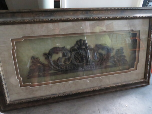 One Framed Double Matted Wall Decor. 54X30 - Image 1 of 1