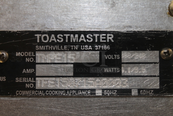 Toastmaster TMPE15 Stainless Steel Commercial Countertop Electric Powered Deep Fat Fryer w/ 2 Metal Fry Baskets. 208/240 Volts, 1 Phase.  - Image 5 of 5