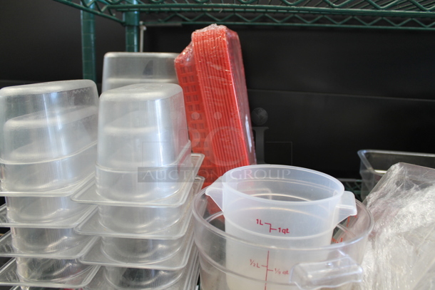 ALL ONE MONEY! Tier Lot of Various Items Including Poly Drop In Bins and Lids! - Image 3 of 5