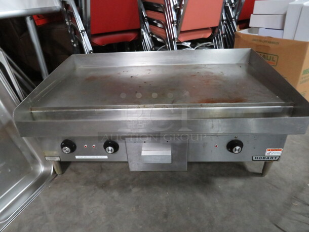 One WORKING Hobart Electric Griddle. Model# CG55. 208 Volt. 3/1 Phase. 36X22X16