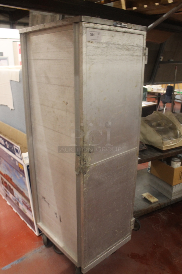 Metal Commercial Portable Enclosed Pan Rack w/ Contents Including Metal Baking Pans and Metal Tins on Commercial Casters. - Image 2 of 7