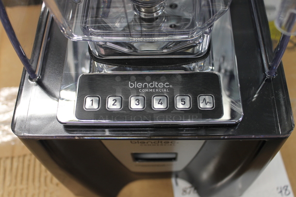 BRAND NEW SCRATCH AND DENT!  Blendtec ICB5/ABC5 Metal Commercial Countertop Blender w/ Poly Dome Cover and Pitcher. 120 Volts, 1 Phase. Tested and Working! - Image 3 of 5
